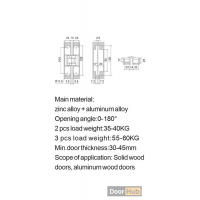 DHZDG 35 3D Hidden Hinges UAE for Concealed Door Systems